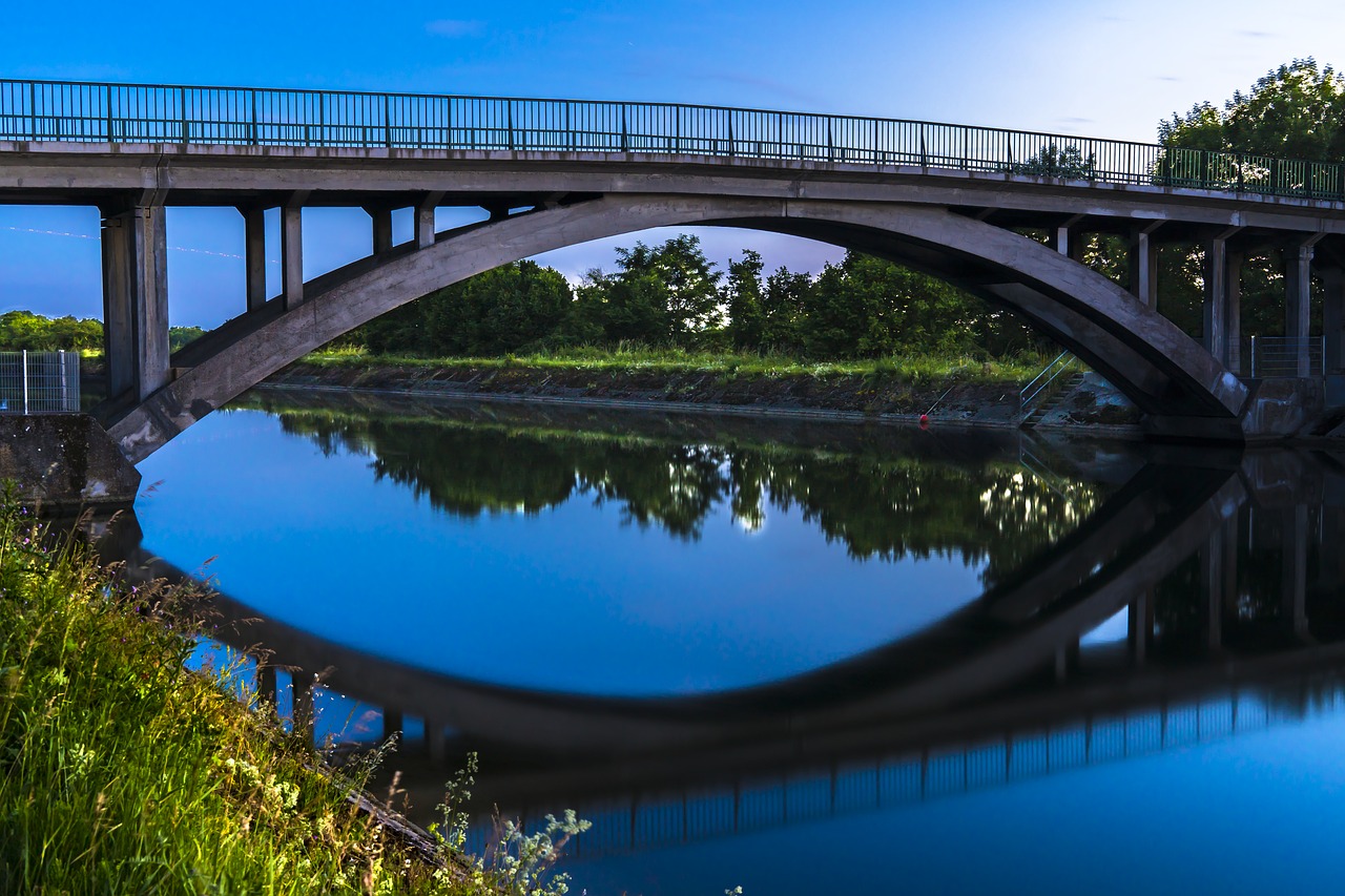 bridge long exposure night photograph free photo