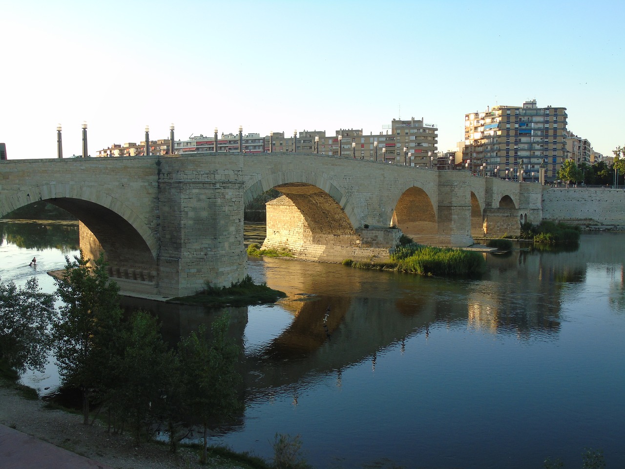 bridge river water free photo