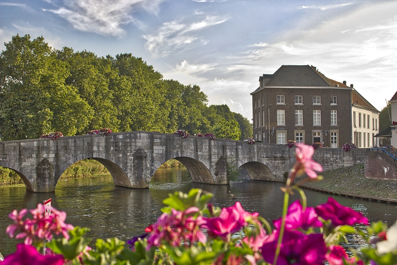 bridge roermond architecture free photo