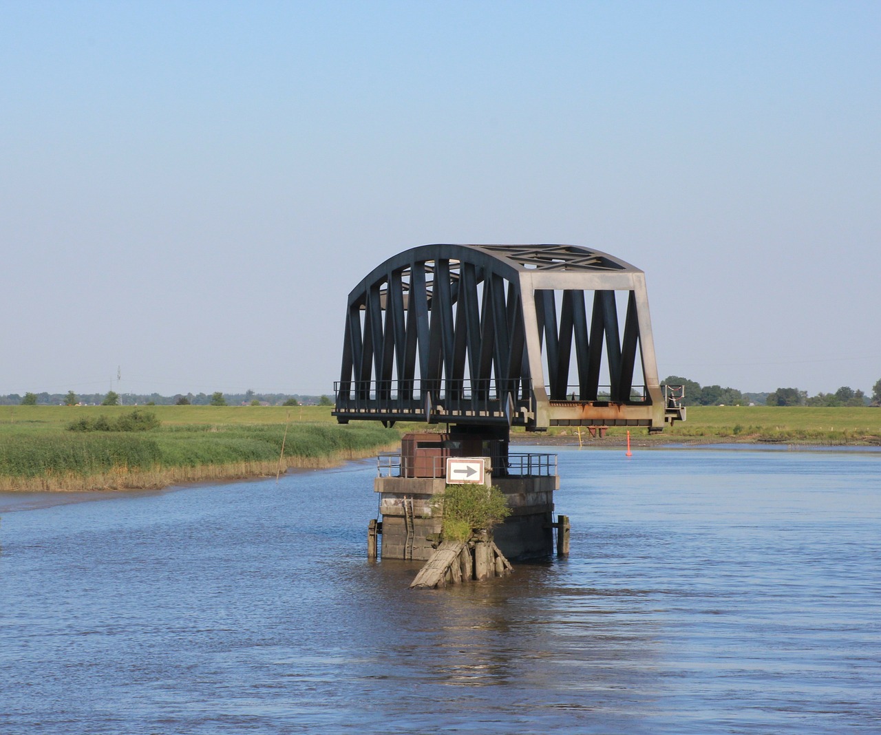 bridge swing bridge railway bridge free photo