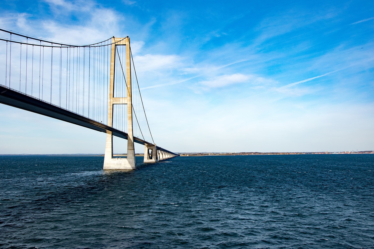 bridge baltic sea sky free photo