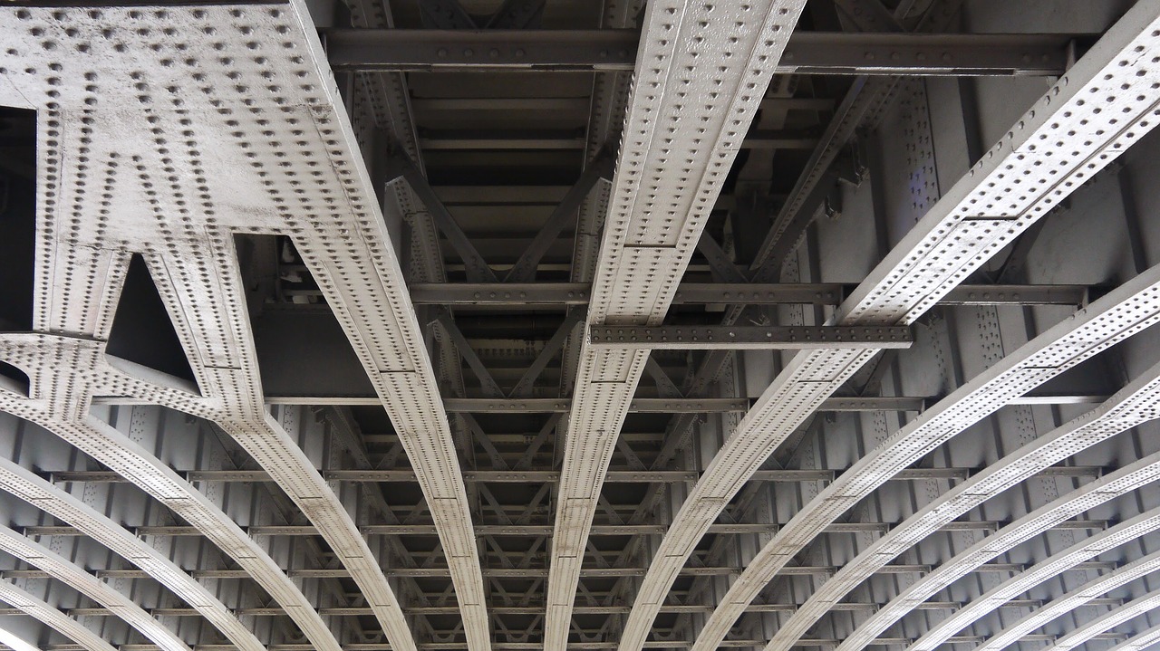 bridge girders steel free photo