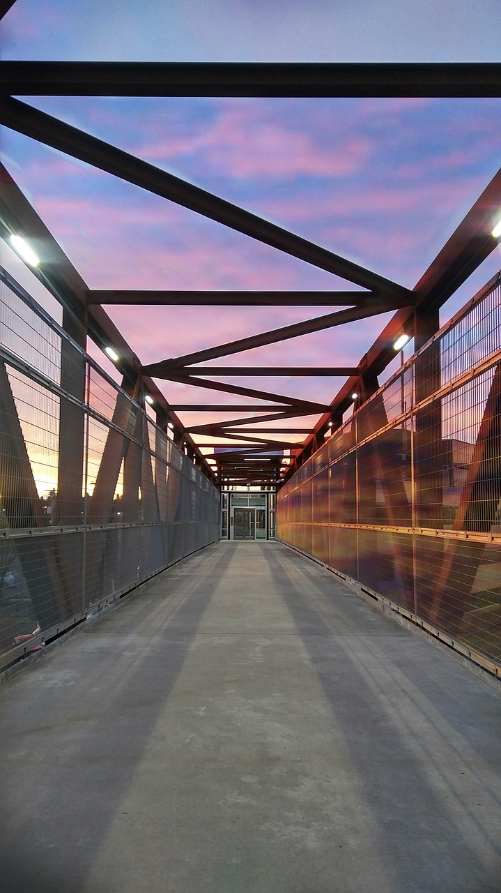 bridge sky sunrise free photo