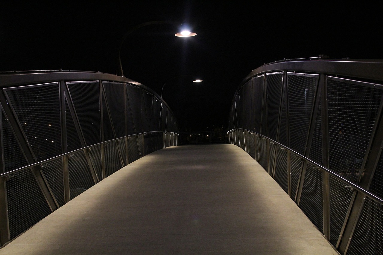 bridge pathway light free photo