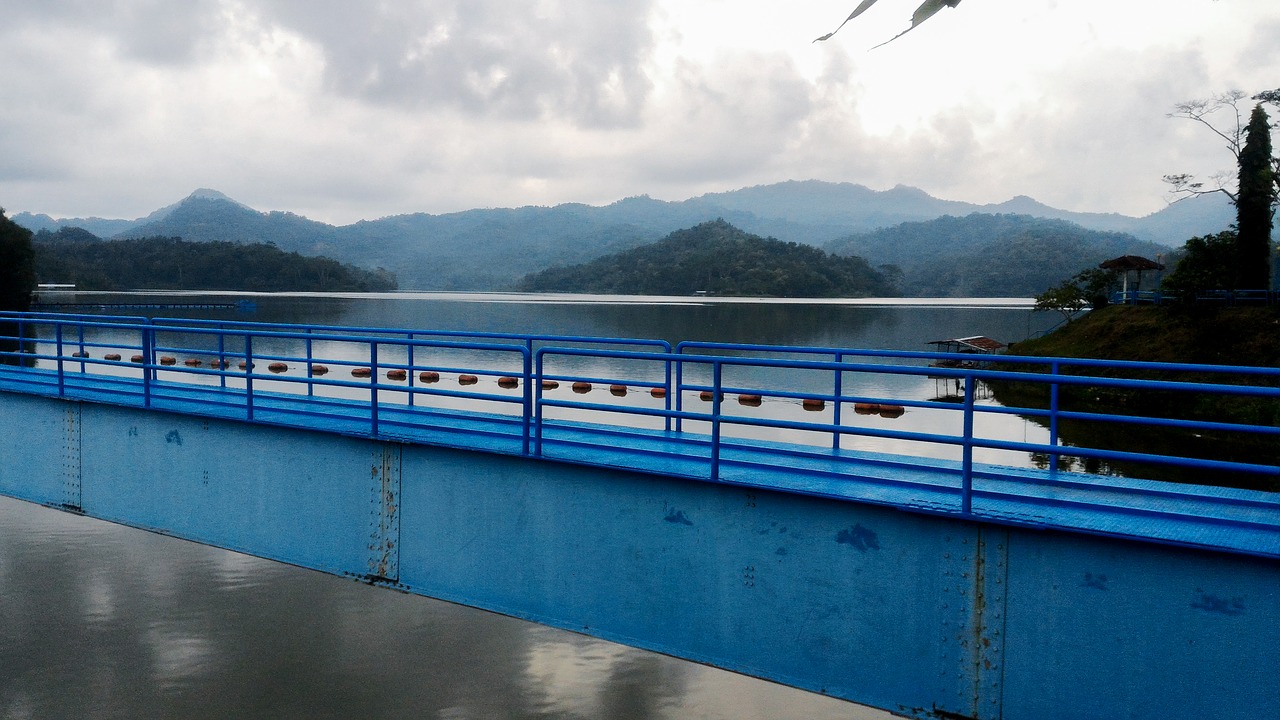 bridge lake yogyakarta free photo