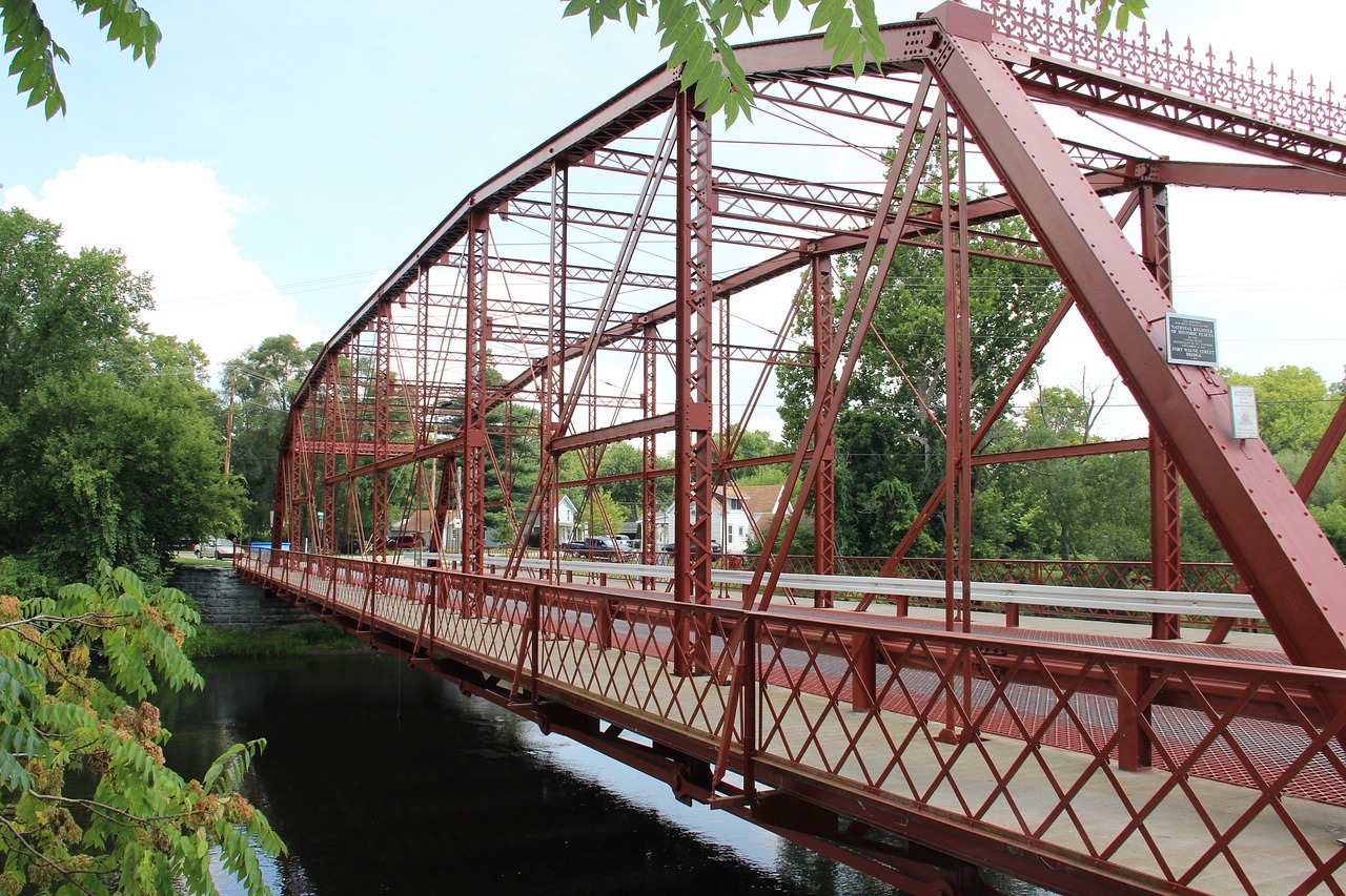 bridge iron landmark free photo