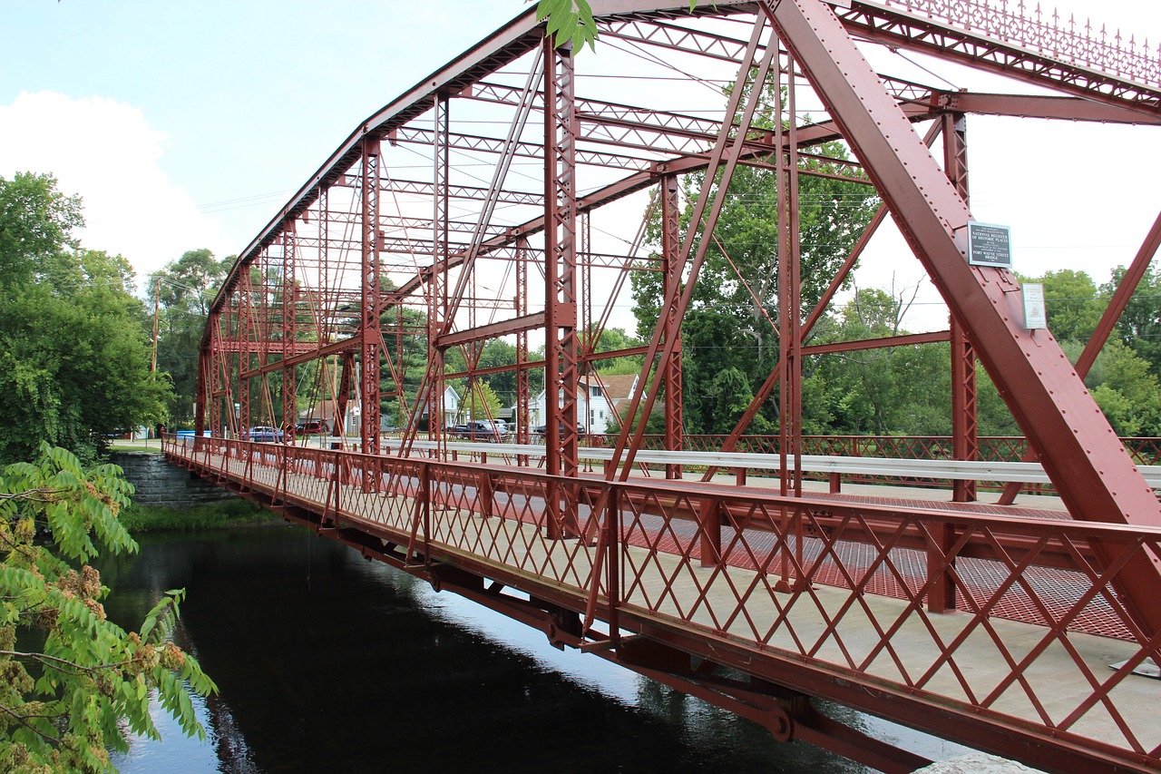 bridge historic river free photo