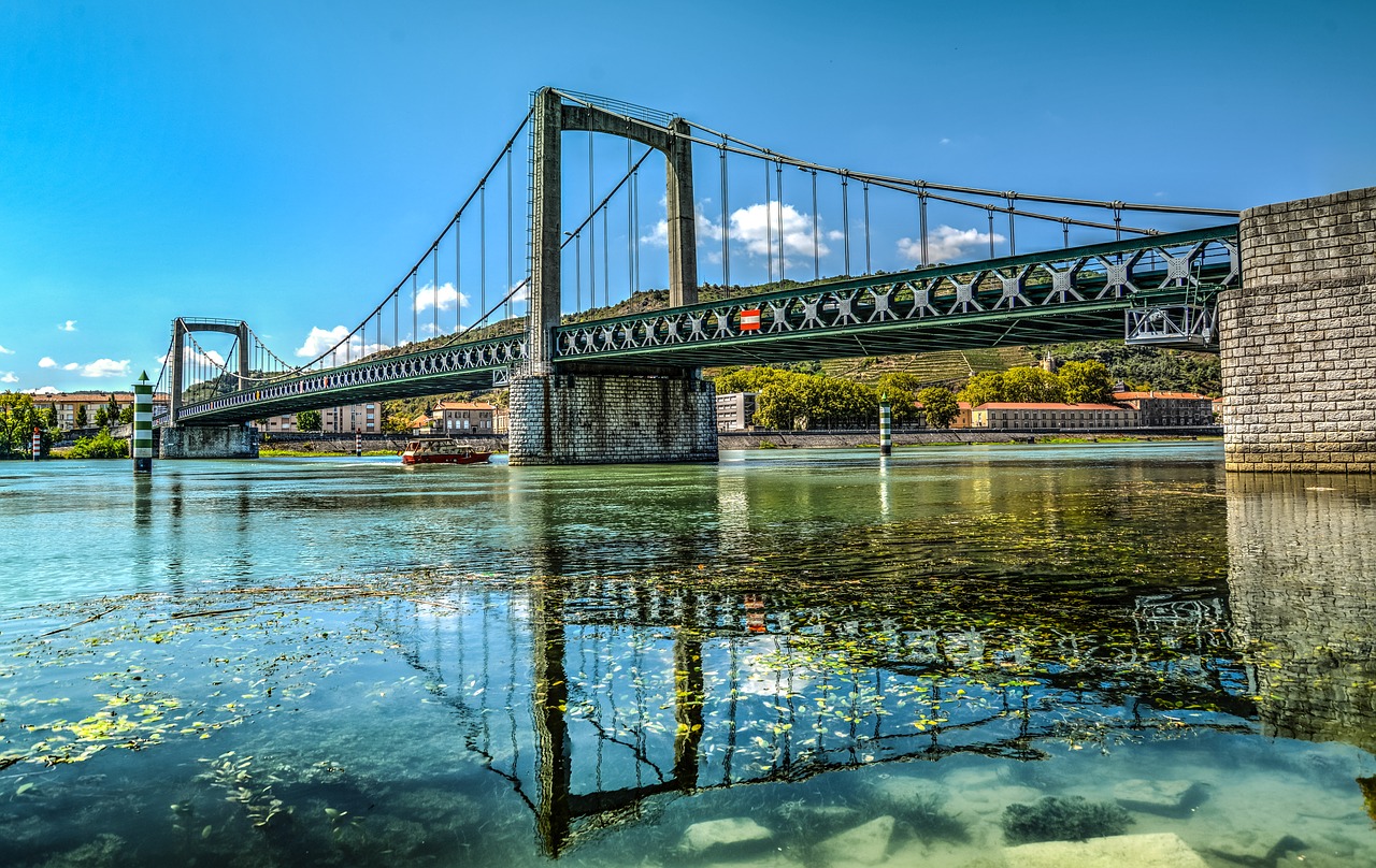 bridge river rhone free photo