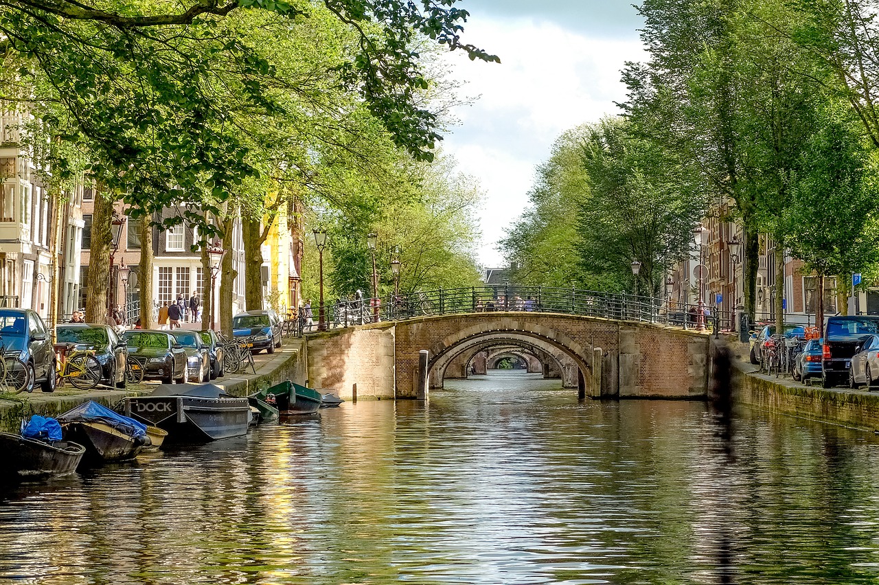 bridge brick canal free photo