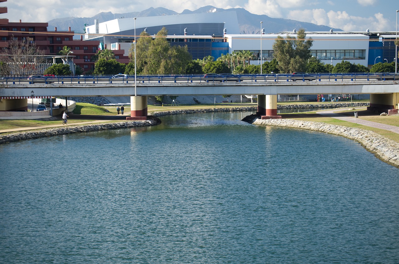 bridge landscape spain free photo