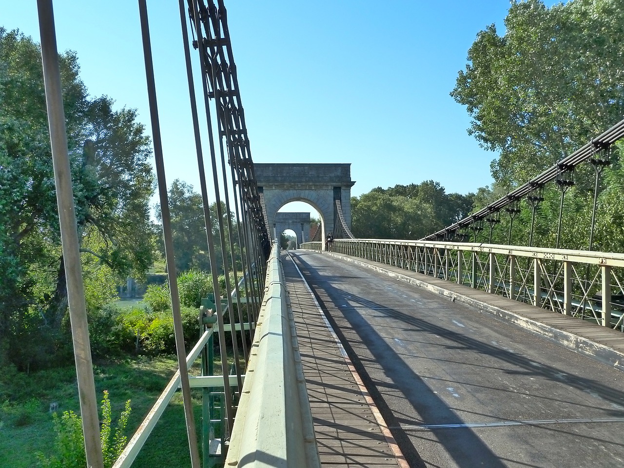 bridge suspension bridge fourques free photo