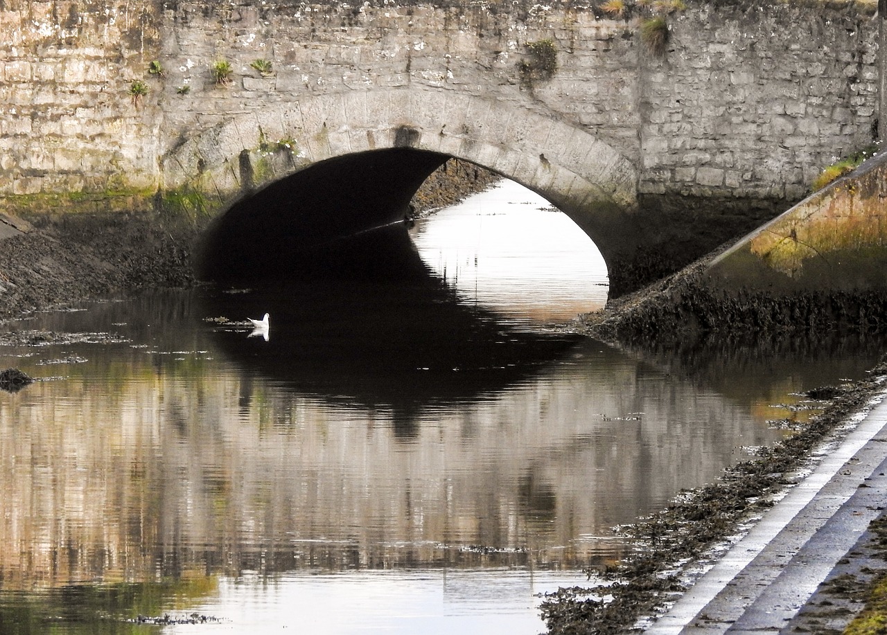 bridge canal water free photo