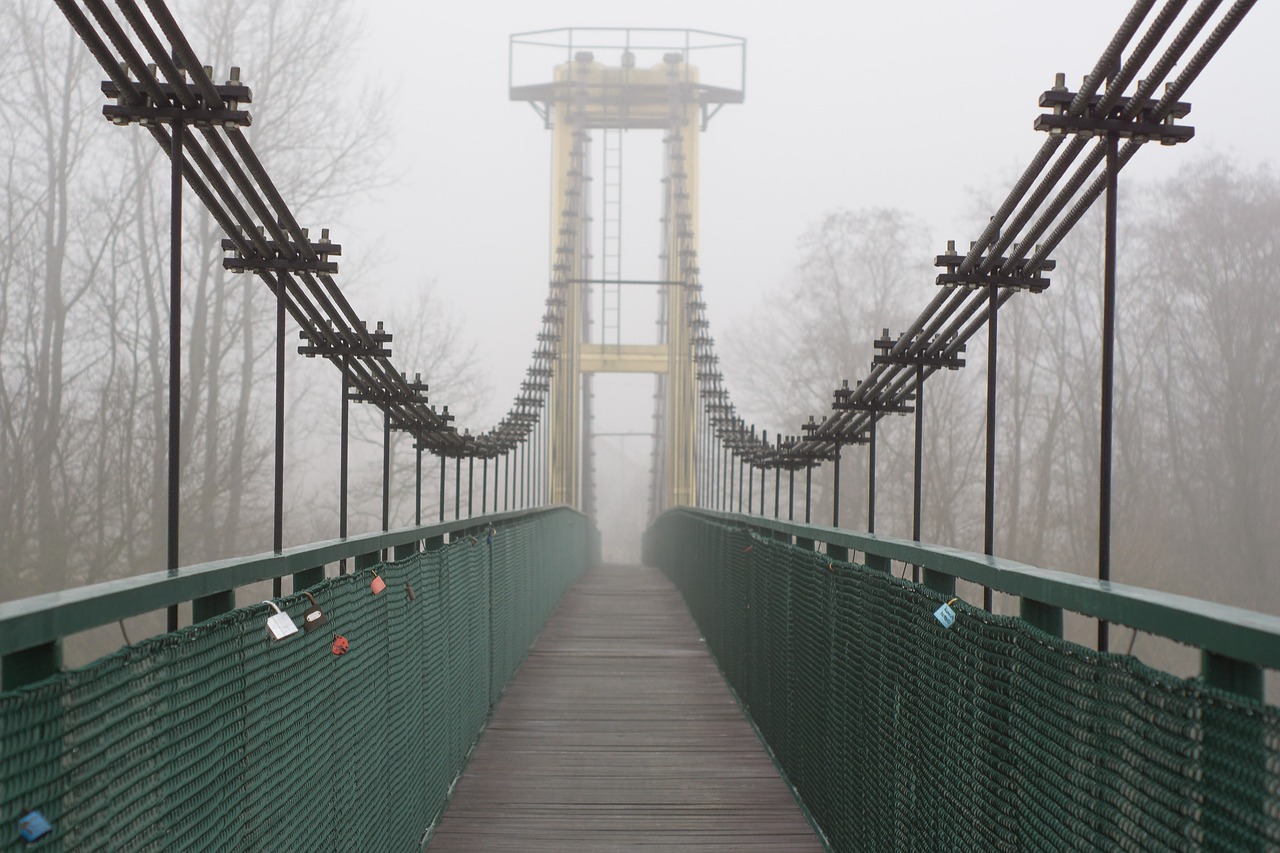 bridge footbridge transition free photo