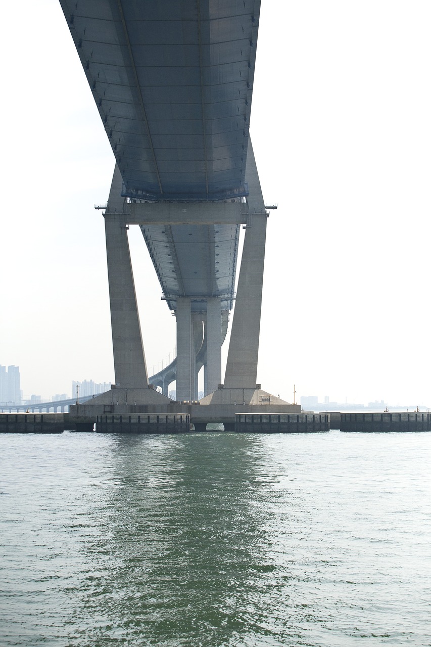 bridge incheon bridge korea free photo