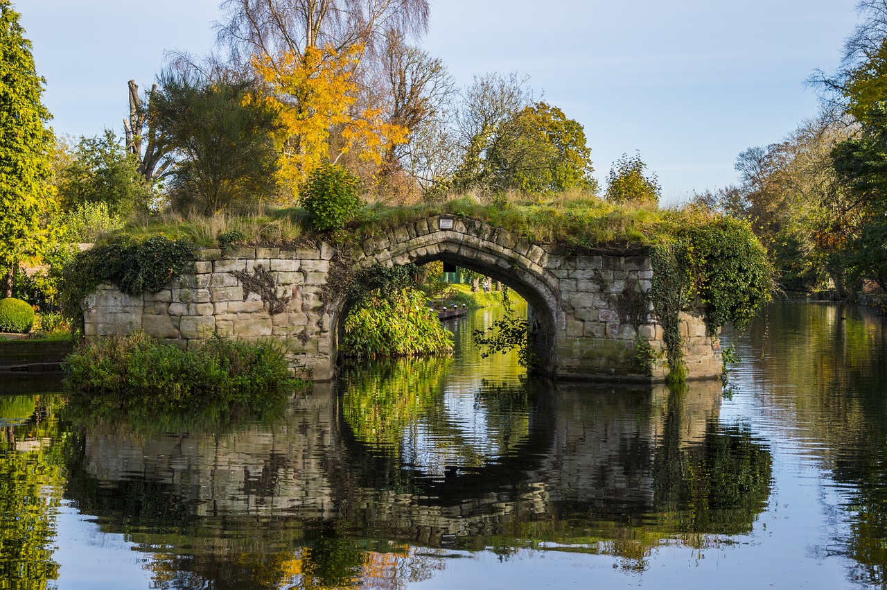 bridge water river free photo