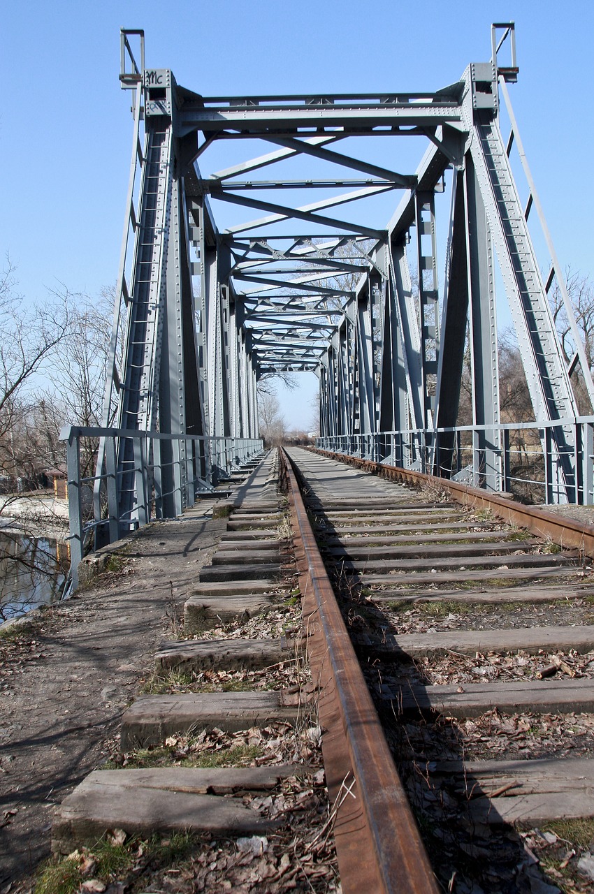 bridge rails trains free photo