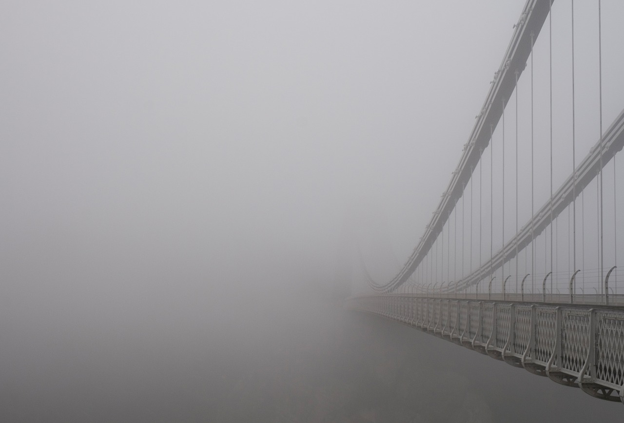 bridge mist fog free photo