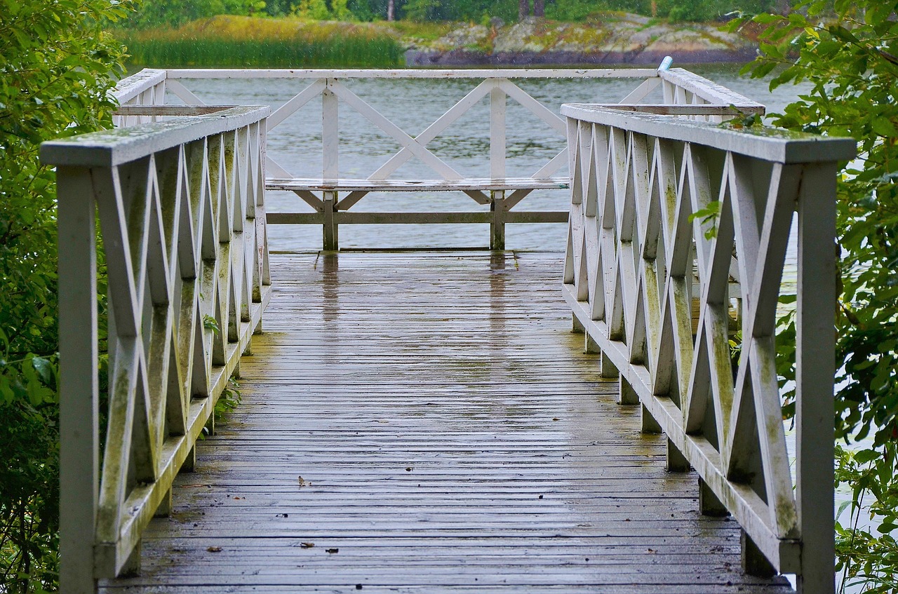 bridge building wooden free photo