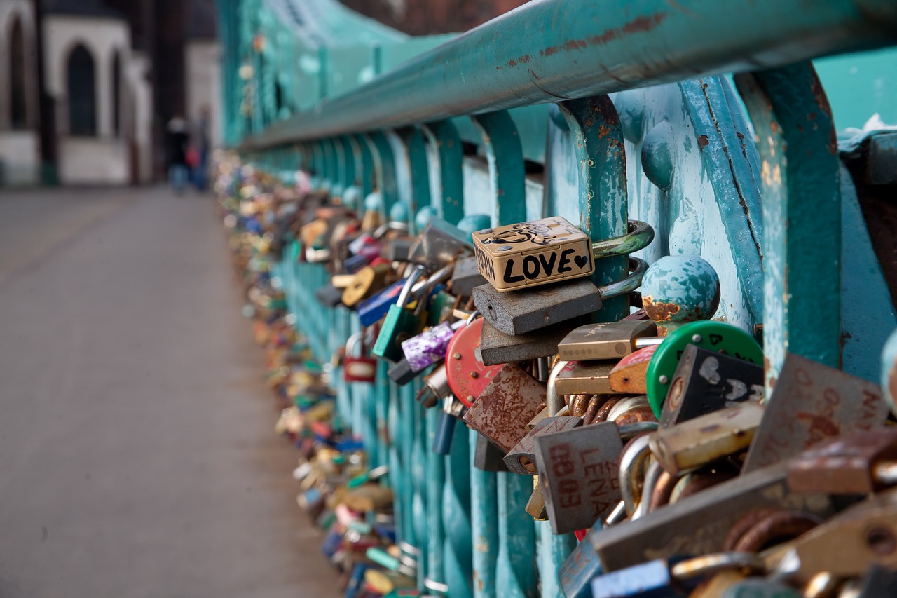 bridge river love free photo