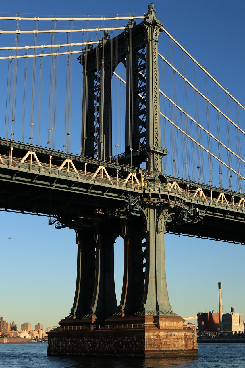 bridge new york manhattan free photo