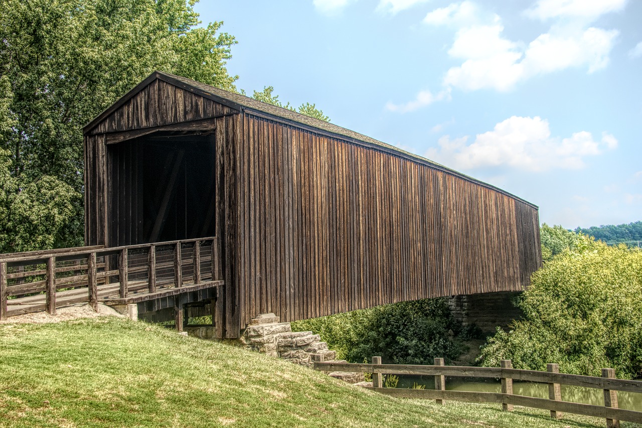 bridge wooden nature free photo