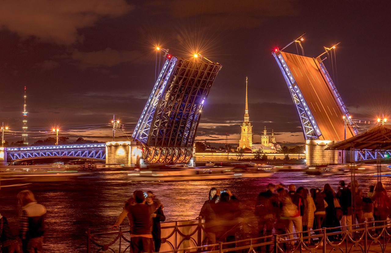 bridge peter and paul fortress st petersburg free photo