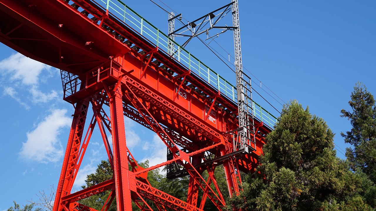 bridge railway bridge japan free photo