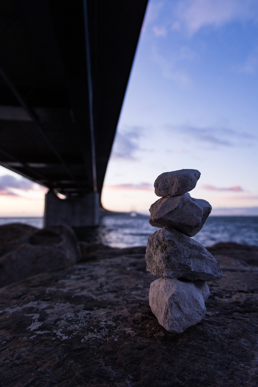 bridge stones sky free photo