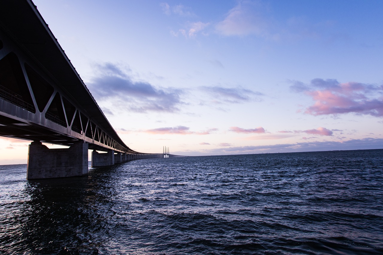 bridge skye clouds free photo