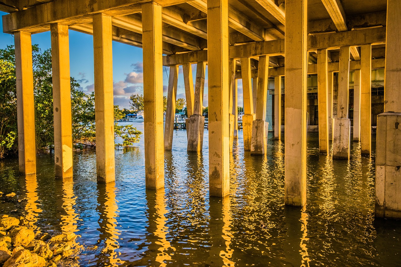 bridge water support free photo