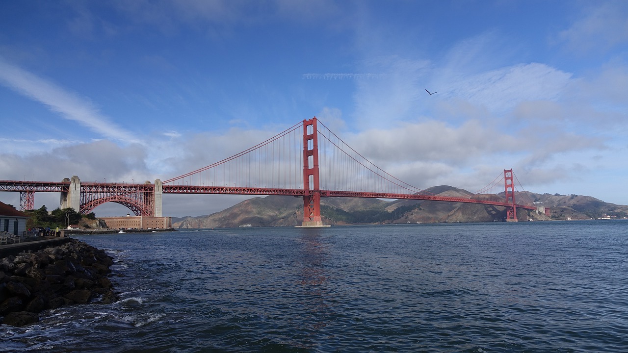 bridge waters suspension bridge free photo