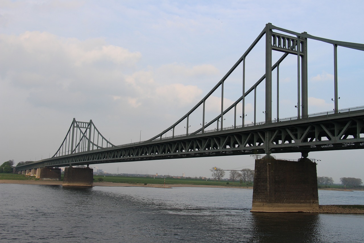 bridge rhine water free photo