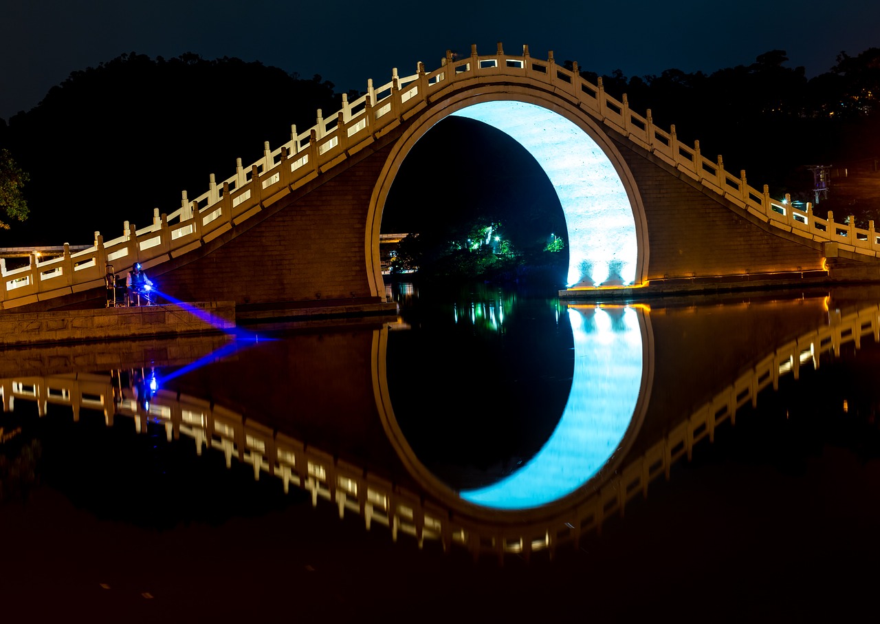 bridge light travel free photo