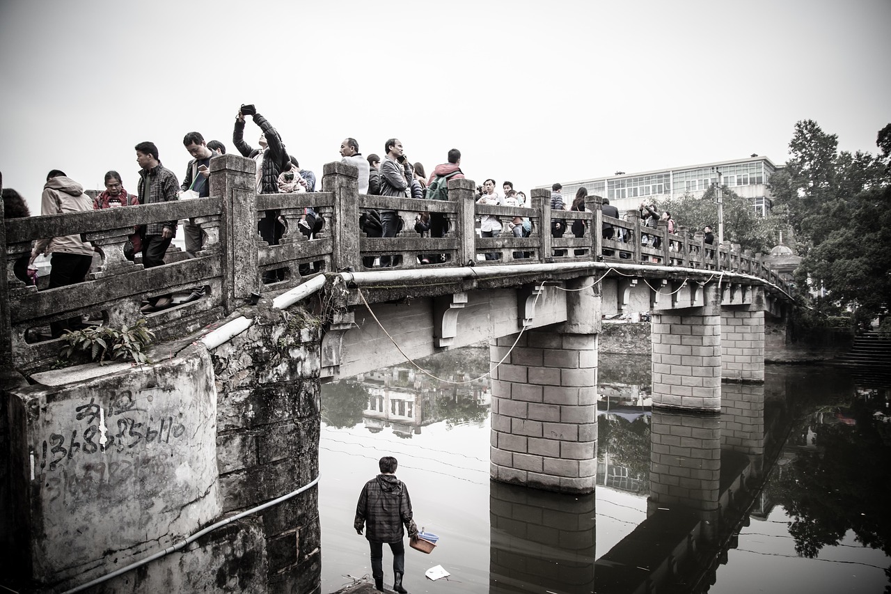 bridge human china free photo