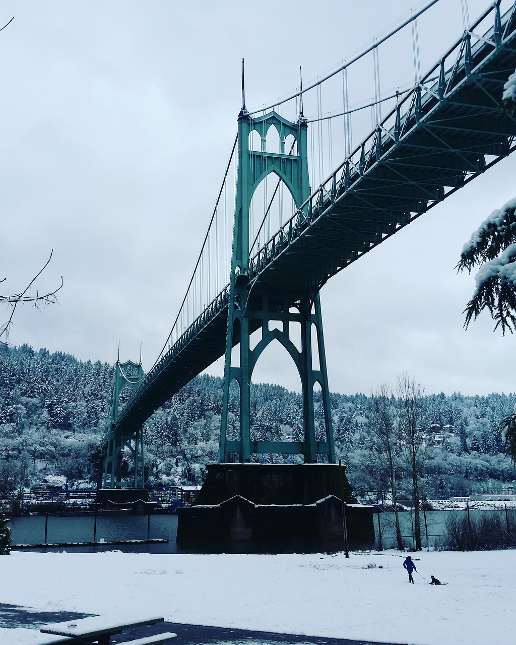 bridge water transportation system free photo