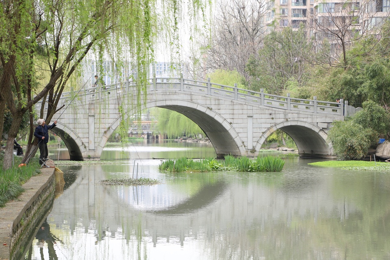 bridge waters river free photo