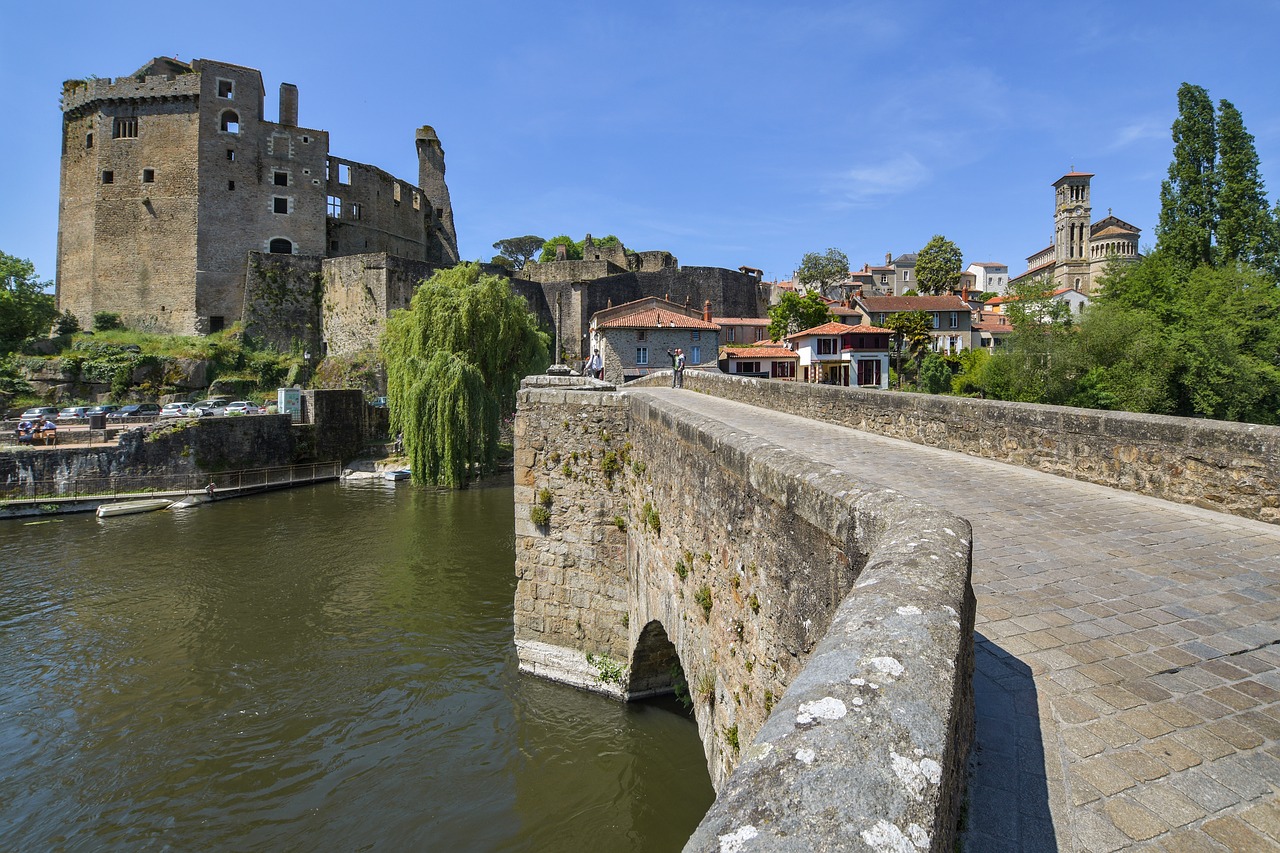 bridge  castle  river free photo