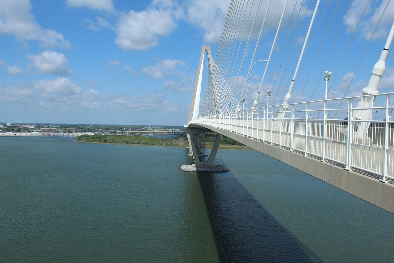 bridge  water  coast free photo