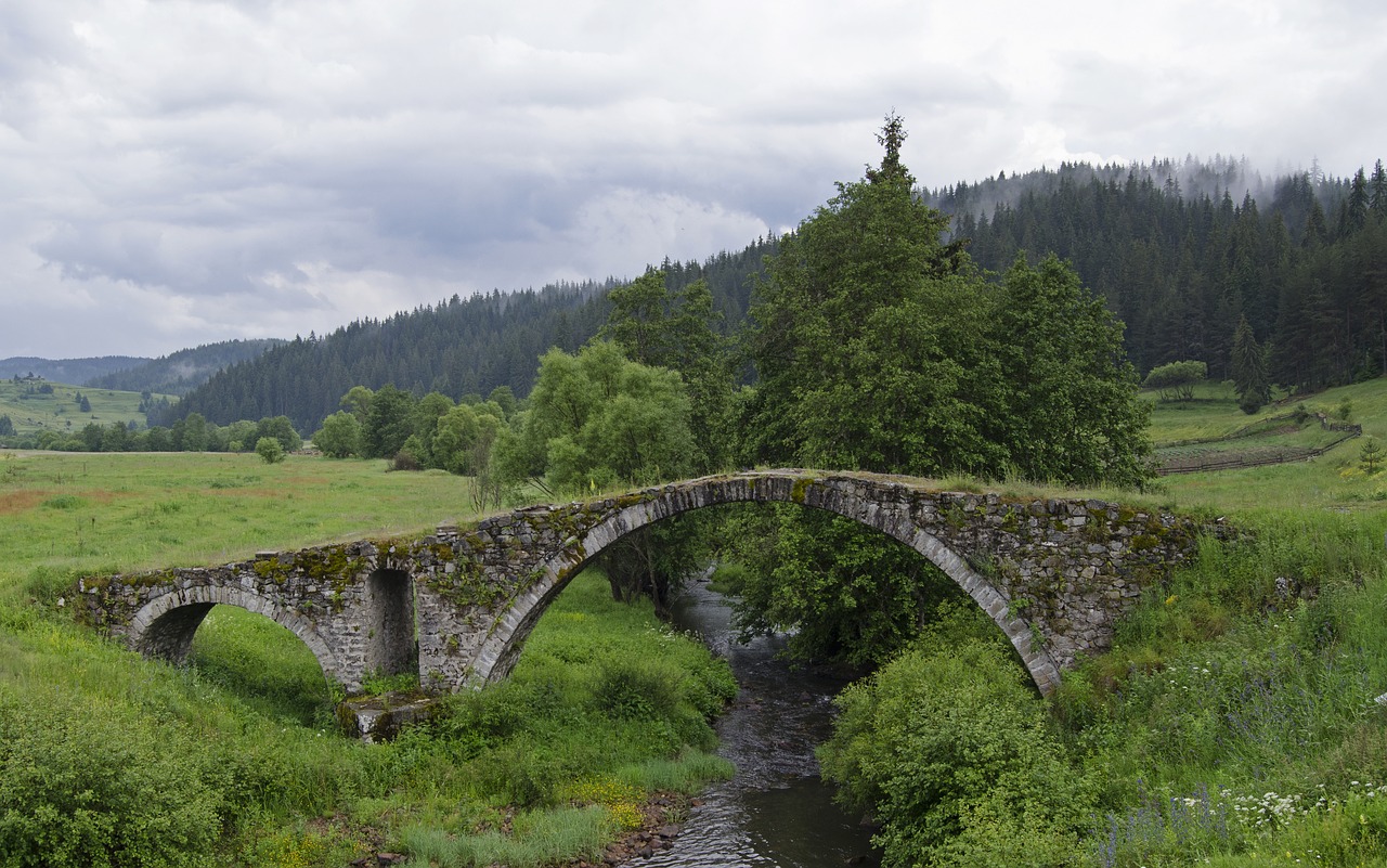 bridge  stone  arched free photo