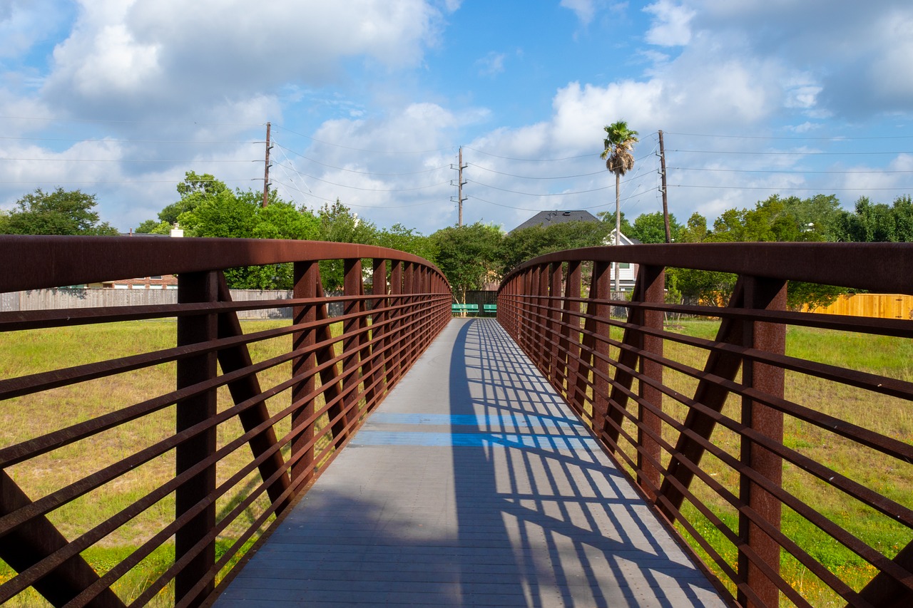 bridge  walkway  rusted free photo