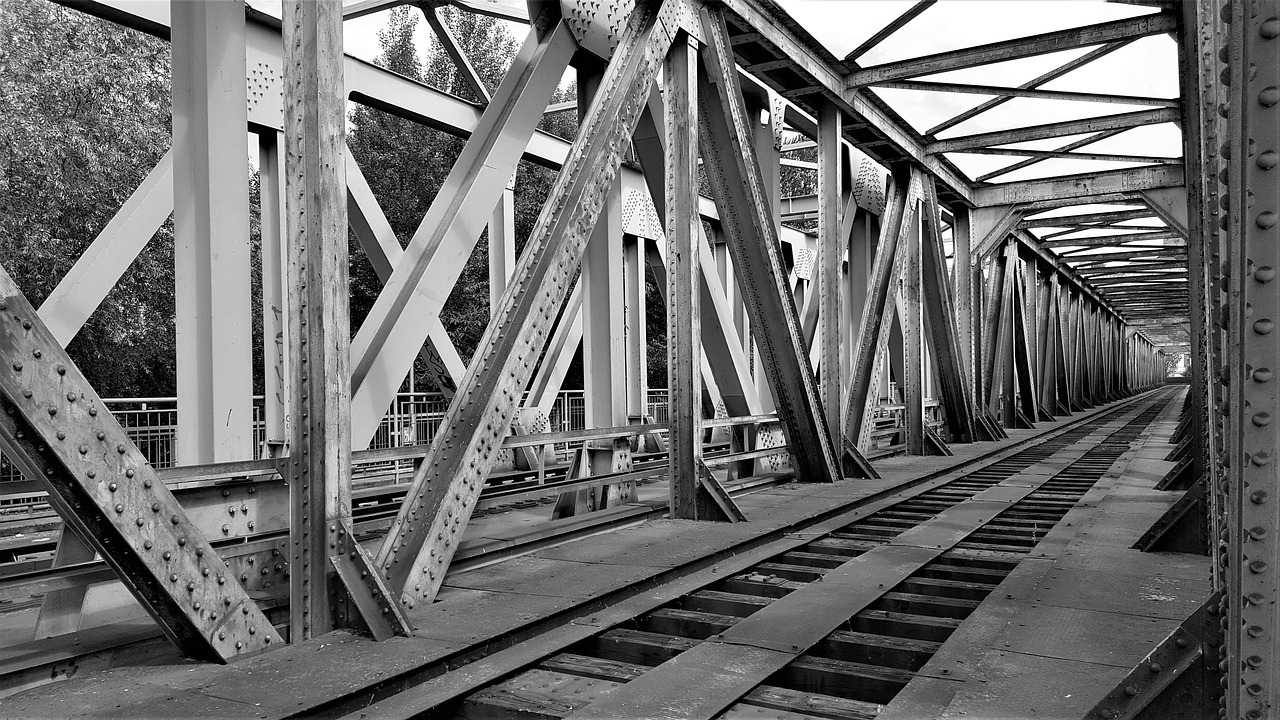 bridge  metal  iron free photo