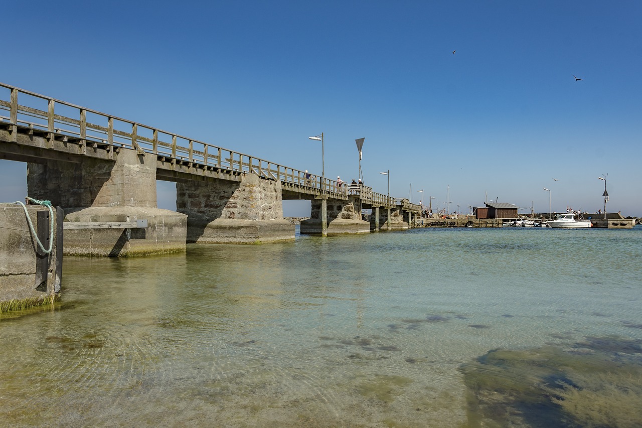 bridge  water  denmark free photo