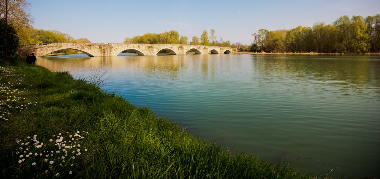 bridge river park free photo