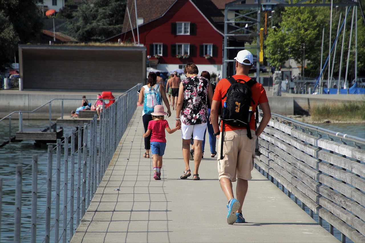 bridge  the pier  holidays free photo