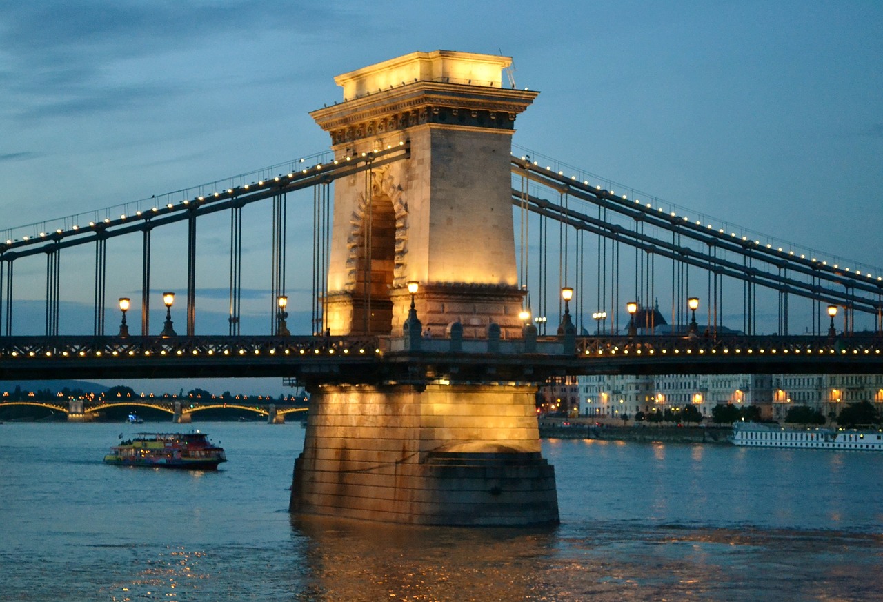 bridge  hungary  danube free photo