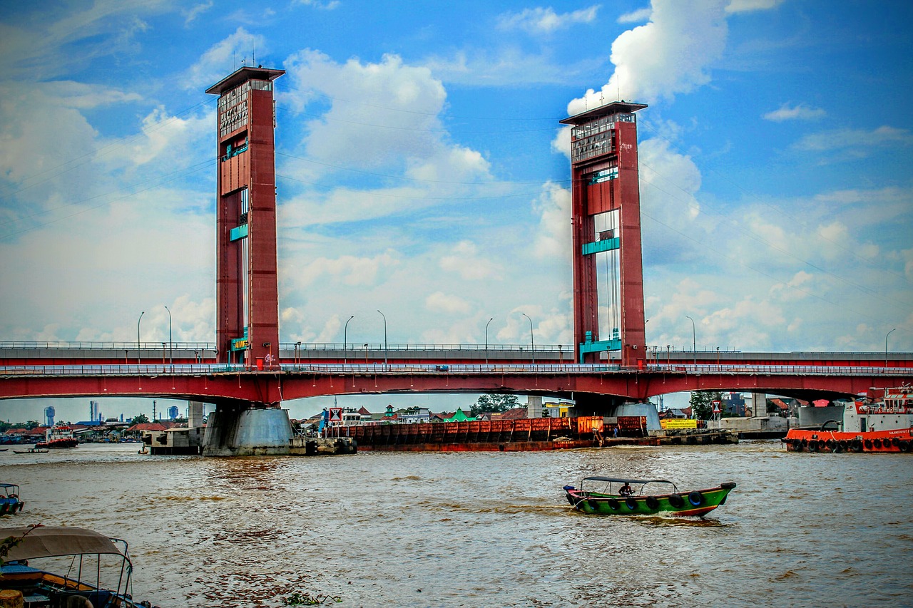 bridge  ampera  palembang free photo