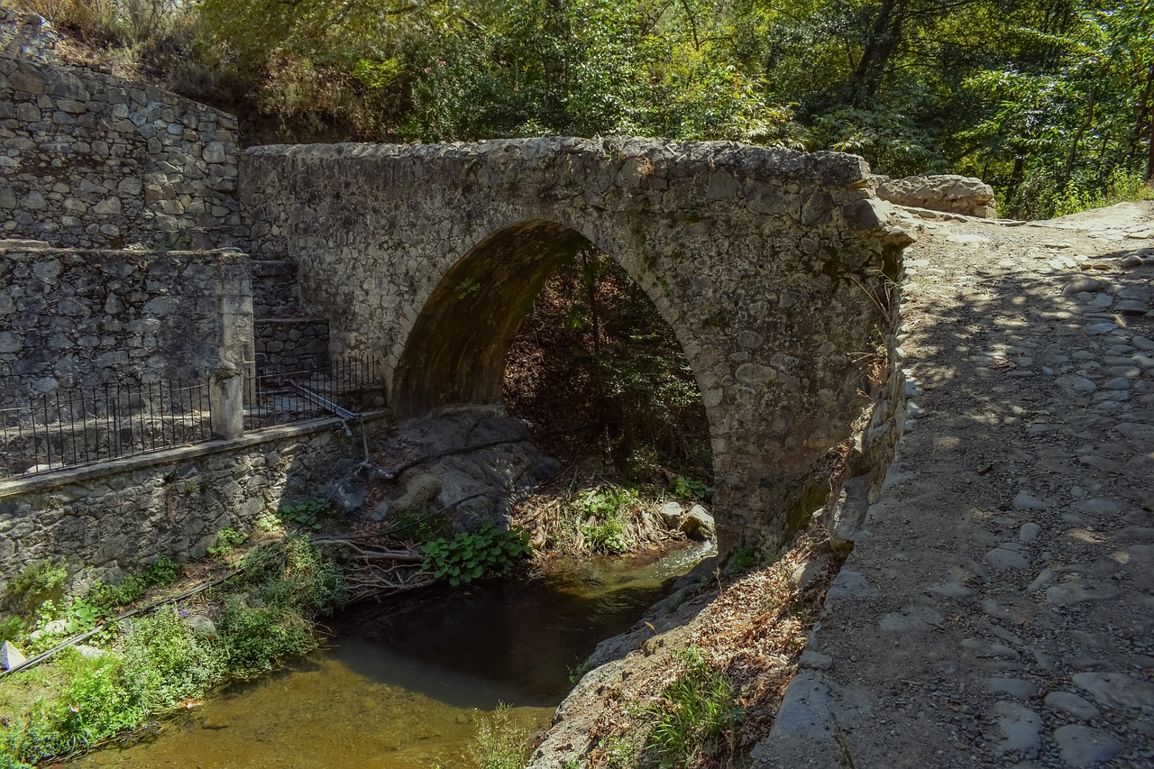 bridge  stone  river free photo