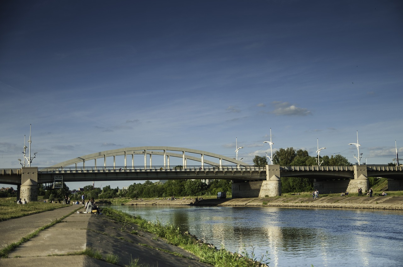 bridge  summer  landscape free photo