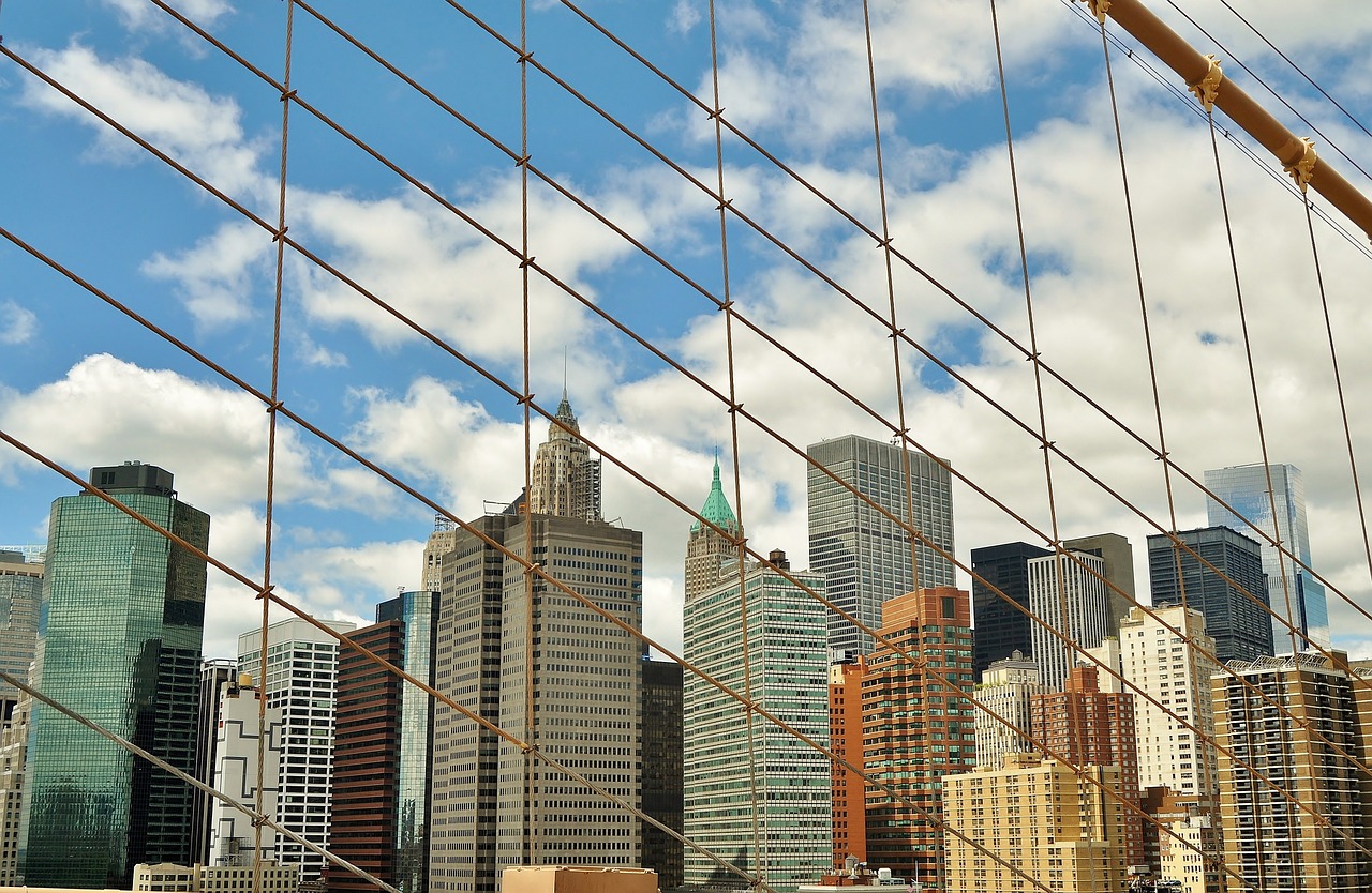 bridge sun manhattan free photo