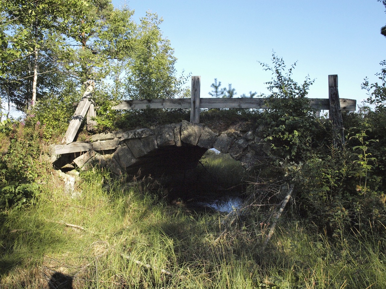 bridge ruin sweden free photo